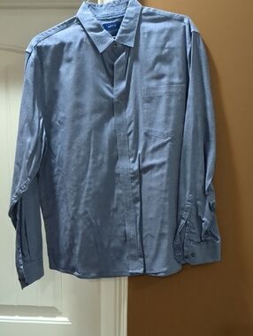 Apt. 9 Men's  Light Blue Long-Sleeve Dress Shirt